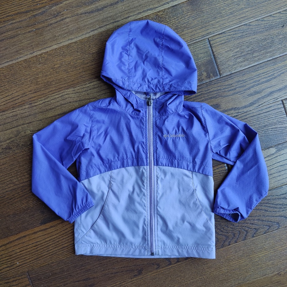 Columbia Girls Windbreaker - Purple and Lilac, Size 4T